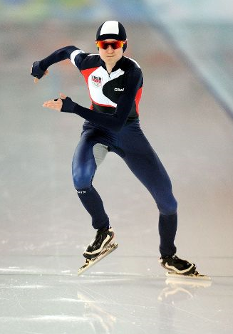Мартина Сабликова на дистанции 5000 м.